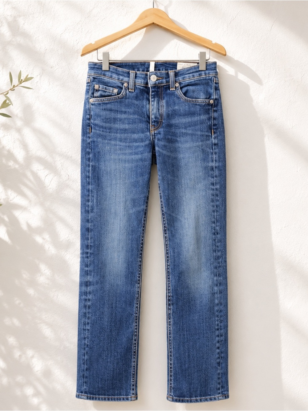 rag & bone Cigarette Jeans 26 Slim Straight Medium Wash Premium Denim